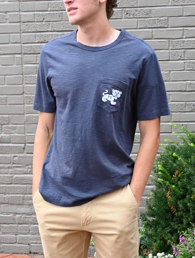 Penn State Vintage Letters Sunwashed Pocket Tee | Faherty