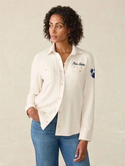 Penn State Script Legend Sweater Shirt | Faherty