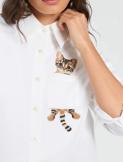 White Cat Blouse | Vilagallo