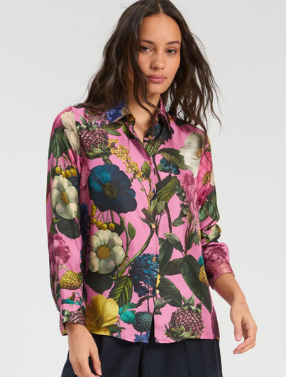 Bold Floral Print Blouse | Vilagallo