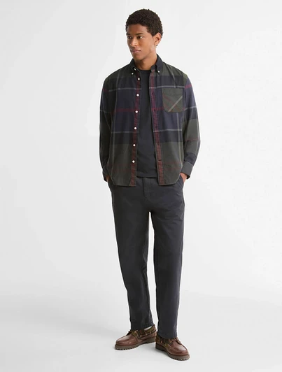 Barbour Authentic Dunoon Tartan Shirt in muted colors and oversized pattern, made from 100% cotton.