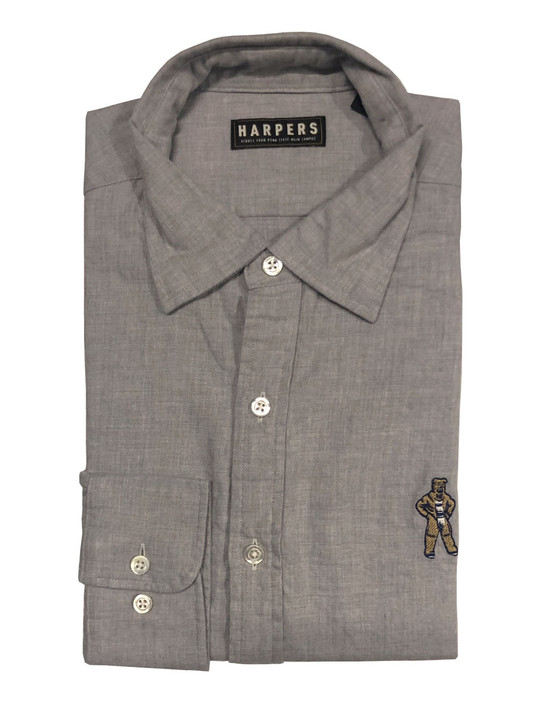 Penn State Nittany Lion Grey Twill Shirt | Harpers