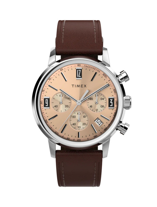 Marlin Tachymeter Leather Strap Watch | Timex