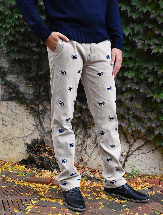 【U LAN】Aren embroidery training pants Penn State Embroidered Stadium Pants | Castaway - Harpers