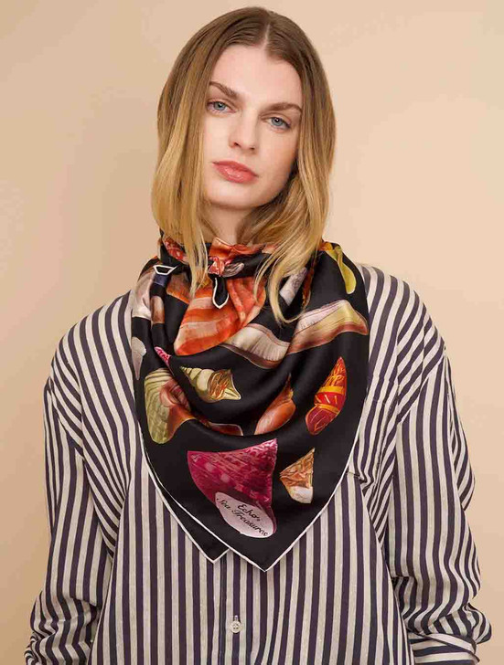 Sea Treasures Silk Scarf | EchoDesign