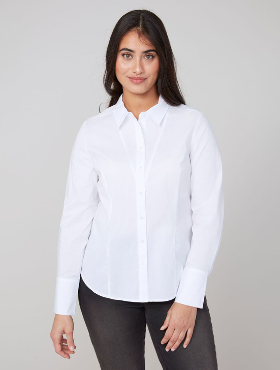Crisp Classic Button Down Blouse | Renuar