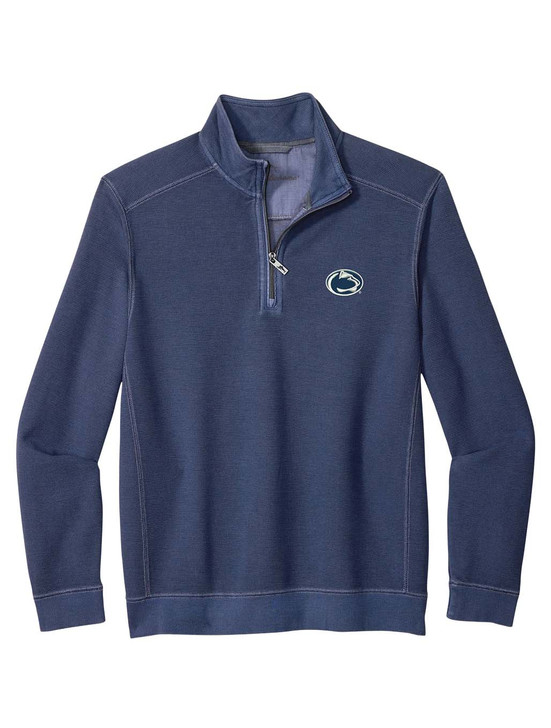 Penn State Tommy Bahama Blue Quarter Zip Montego Bay