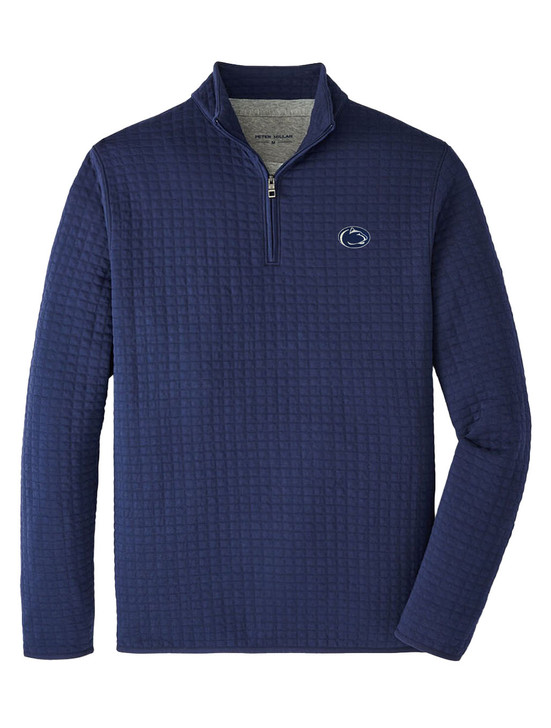 Penn State Quad Quilted Quarter Zip Peter Millar