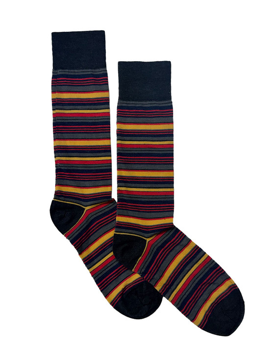 Striped Wool Blend Socks | Harpers