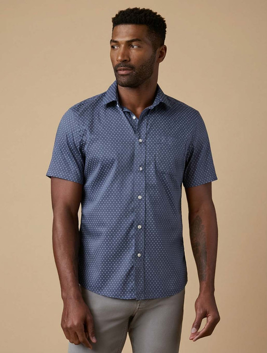 Movement Short Sleeve Diamond Shirt Faherty MWS2330