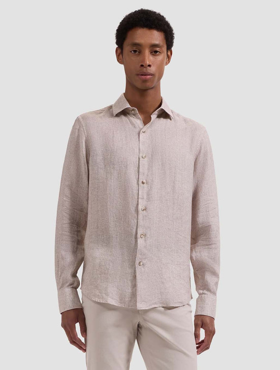 Axel Plaid Linen Shirt | Bugatchi