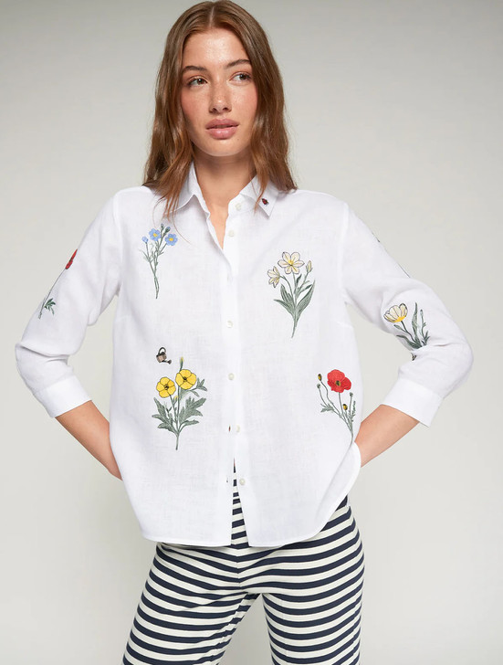 Floral Embroidered Blouse | Vilagallo