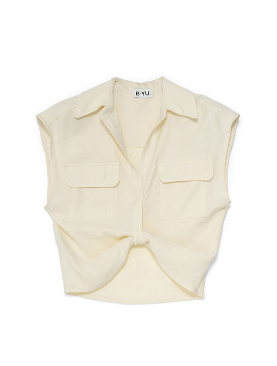 Button Up Knotted Top | B.Yu