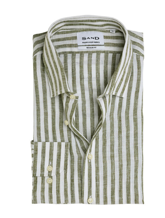 Striped Linen Shirt | Sand