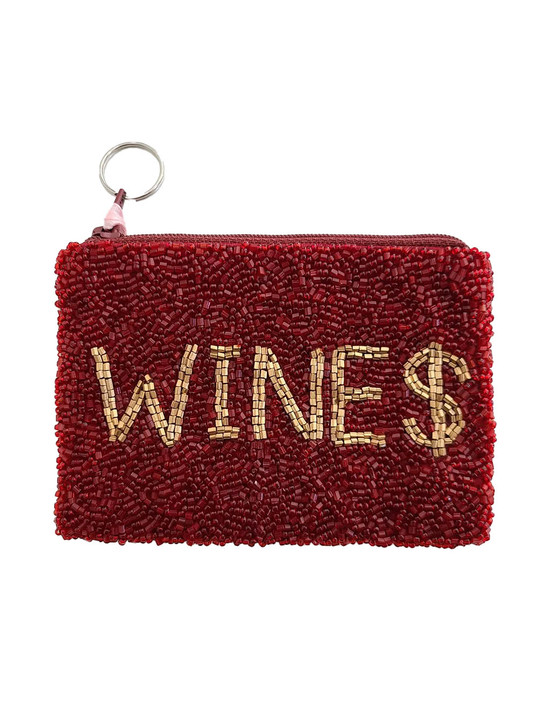 Beaded Wine $ Coin Purse | Tiana Designs