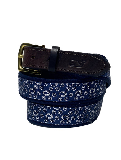 Penn State Canvas & Leather Belt | Vineyard Vines