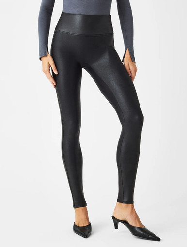 Shop These Black Camo Spanx Faux Leather Leggings | Us Weekly