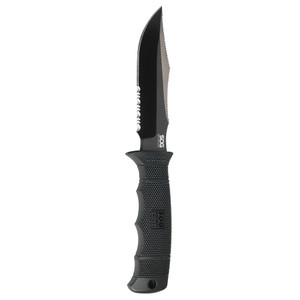 SOG SEAL Pup Elite - Kydex Sheath - Black, Partially Serrated SOG SEAL Pup Elite - Kydex Sheath - Black, Partially Serrated
