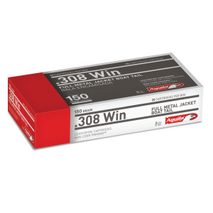 Aguila Centerfire Ammunition 308 WIN FMJBT 150 GR (20 pack) Aguila Centerfire Ammunition 308 WIN FMJBT 150 GR (20 pack)