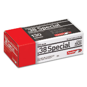 Aguila Centerfire Ammunition .38 SPL FMJ 130 GR (50 pack) Aguila Centerfire Ammunition .38 SPL FMJ 130 GR (50 pack)