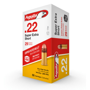 Aguila Rimfire Ammunition .22 SHORT HV SP 29 GR (50 Rounds) Aguila Rimfire Ammunition .22 SHORT HV SP 29 GR (50 Rounds)