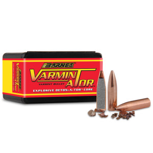 Barnes Bullets Bullets - Varminator (Lead Core, Explosive!), 22 cal (.224) 40gr VarminAtor HP FB (100/box) Barnes Bullets Bullets - Varminator (Lead Core, Explosive!), 22 cal (.224) 40gr VarminAtor HP FB (100/box)