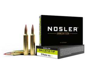 Nosler Ballistic Tip Ammunition - 28 Nosler 160g BT SP (20ct) Nosler Ballistic Tip Ammunition - 28 Nosler 160g BT SP (20ct)