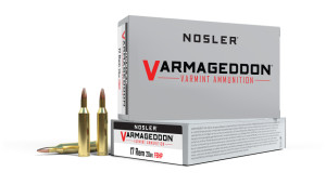 Nosler Varmageddon Ammunition - 17 Rem 20g VG HPFB (20ct) **SPECIAL ORDER** Nosler Varmageddon Ammunition - 17 Rem 20g VG HPFB (20ct) **SPECIAL ORDER**
