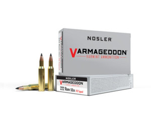 Nosler Varmageddon Ammunition - 222 Rem 50g VG FBT (20ct) **SPECIAL ORDER** Nosler Varmageddon Ammunition - 222 Rem 50g VG FBT (20ct) **SPECIAL ORDER**