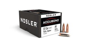 Nosler AccuBond Projectiles .22 Cal (.224) 70gr 50 Nosler AccuBond Projectiles .22 Cal (.224) 70gr 50