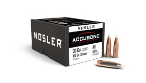 Nosler AccuBond Projectiles .30 Cal/7.62mm (.308) 180gr 50 Nosler AccuBond Projectiles .30 Cal/7.62mm (.308) 180gr 50