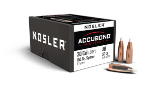 Nosler AccuBond Projectiles .30 Cal/7.62mm (.308) 150gr 50 Nosler AccuBond Projectiles .30 Cal/7.62mm (.308) 150gr 50
