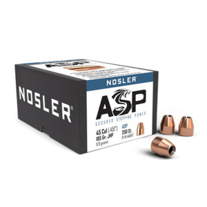 Nosler Custom Competition Projectiles 45 Cal (.451) 185gr JHP 250 Nosler Custom Competition Projectiles 45 Cal (.451) 185gr JHP 250