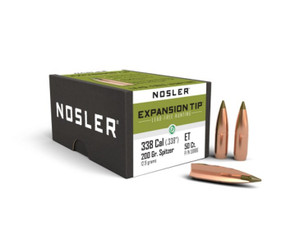 Nosler E-Tip Projectiles .338 Cal (.338) 200gr 50 Nosler E-Tip Projectiles .338 Cal (.338) 200gr 50