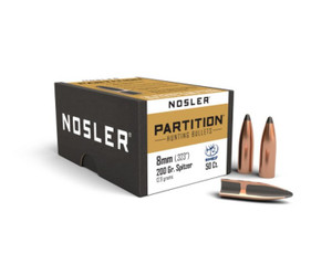 Nosler Partition Projectiles 8 mm (.323) 200gr 50 Nosler Partition Projectiles 8 mm (.323) 200gr 50