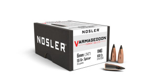 Nosler Varmageddon Projectiles 6mm .243 Cal (.243) 55gr FB Tipped 100 Nosler Varmageddon Projectiles 6mm .243 Cal (.243) 55gr FB Tipped 100