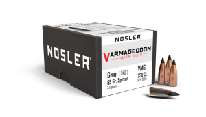 Nosler Varmageddon Projectiles 6mm .243 Cal (.243) 55gr FB Tipped 250 Nosler Varmageddon Projectiles 6mm .243 Cal (.243) 55gr FB Tipped 250