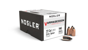 Nosler Varmageddon Projectiles .22 Cal (.224) 35gr FB Tipped 250 Nosler Varmageddon Projectiles .22 Cal (.224) 35gr FB Tipped 250