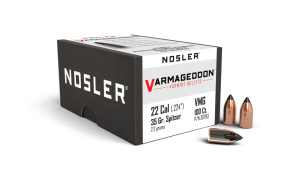 Nosler Varmageddon Projectiles .22 Cal (.224) 35gr FB Tipped 100 Nosler Varmageddon Projectiles .22 Cal (.224) 35gr FB Tipped 100