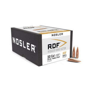 Nosler RDF Projectiles .30 Cal/7.62mm (.308) 175gr HPBT 500 Nosler RDF Projectiles .30 Cal/7.62mm (.308) 175gr HPBT 500