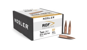 Nosler RDF Projectiles 7 mm/.284 Cal (.284) 185gr HPBT 100 Nosler RDF Projectiles 7 mm/.284 Cal (.284) 185gr HPBT 100