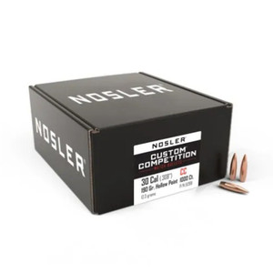 Nosler Custom Competition Projectiles .30 Cal/7.62mm (.308) 190gr HPBT 1000 Nosler Custom Competition Projectiles .30 Cal/7.62mm (.308) 190gr HPBT 1000