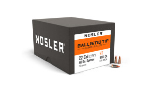 Nosler Ballistic Tip Varmint Projectiles .22 Cal (.224) 40gr 1000 Nosler Ballistic Tip Varmint Projectiles .22 Cal (.224) 40gr 1000
