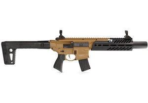 Sig Air MCX Canebrake Airgun,Tactical Air Rifle with Full Rifled Barre .177Cal Pellet, PCP, Two-Tonewith Metal Housing and Integrated Silencer -FDE/Black (AIR-MCX-CANEBRAKE-PCP) Sig Air MCX Canebrake Airgun,Tactical Air Rifle with Full Rifled Barre .177Cal Pellet, PCP, Two-Tonewith Metal Housing and Integrated Silencer -FDE/Black (AIR-MCX-CANEBRAKE-PCP)