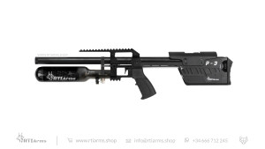 RTI P-3 Compact Performance PCP Airgun - Side Lever Cocking, Adjustable Scope Rail From 20 - 150 MOA. 20" Barrel, 6.35 (.25) FAC ONLY