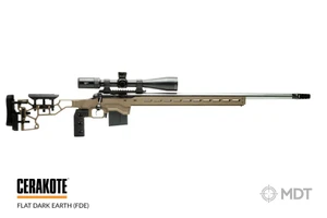 MDT ACC Chassis System - Main Chassis and Buttstock  - CZ 457 - 22LR / 17HMR - Right Hand - Cerakote Black