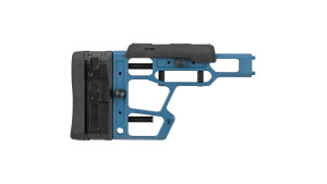 MDT ACC/ESS Chassis System Buttstocks - XTN Interface - Skeleton Rifle Stock X Elite Gen 2 - Standard - Titanium Blue