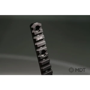 MDT Rail  - 5.0" M-LOK Picatinny Rail with Flush Cup Sling Mounts - Black