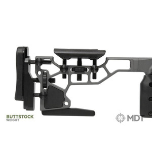 MDT ACC Chassis System Accessories  - Buttstock Weight - .65 Pounds - Black