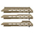 MDT ESS Chassis System - Fore-Ends - ESS Fore-end Partial Rail-18in - Cerakote FDE
